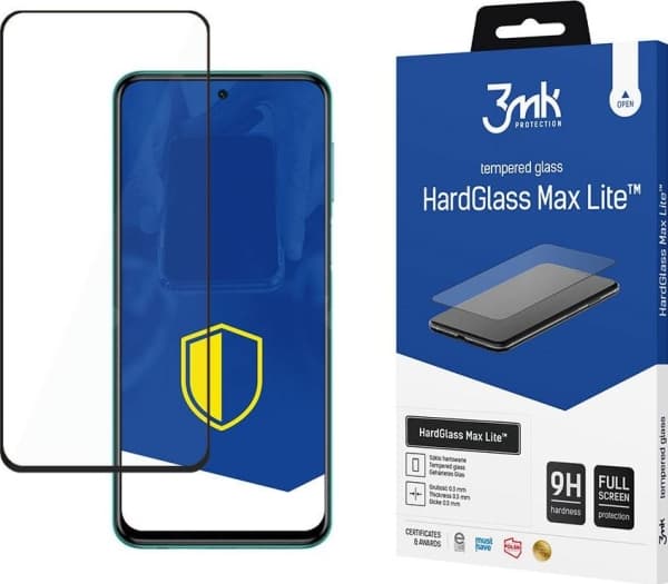 3MK HardGlass Max Lite, Redmi Note 9S, 1 stk