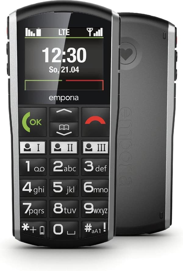 Emporia V27-4G_001 Mobiltelefon 5,08 cm (2") 90 g Sort Feature Phone (V27-4G_001) Sort