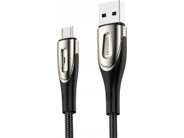 Joyroom USB-kabel Hurtigladekabel for Micro USB / 3A / 2m Joyroom S-M411 (svart)