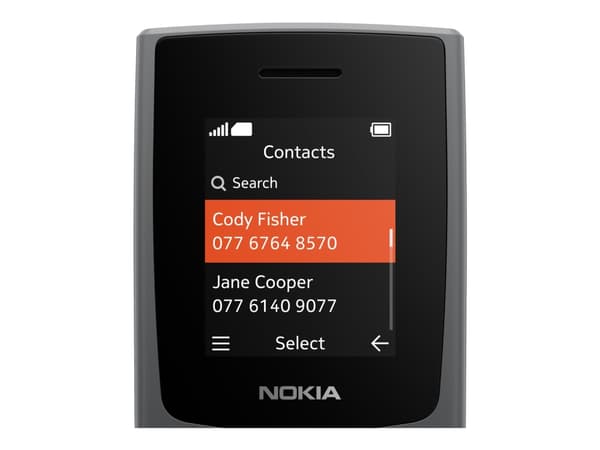 Nokia 105 (2023) - Funksjonstelefon - dobbelt-SIM - koksgrå