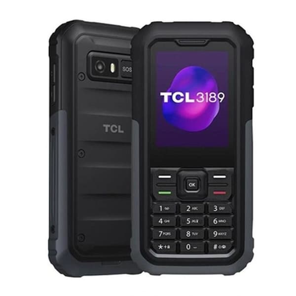 Mobiltelefon TCL 3189 2.4" Grå Svart/Grå Sort, Grå