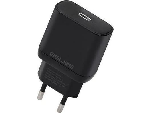 Vegglader 30W GaN USB-C PD 3.0 uten kabel, sort