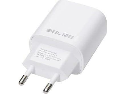 20W USB-C + USB-A vegglader hvit