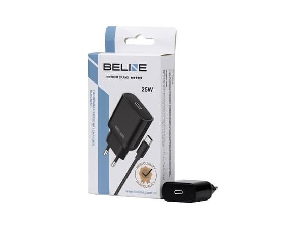 25W GaN USB-C verkkolaturi + USB-C-kaapeli, musta