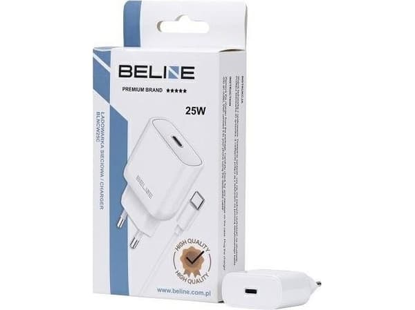 25W GaN USB-C vegglader + USB-C kabel, hvit