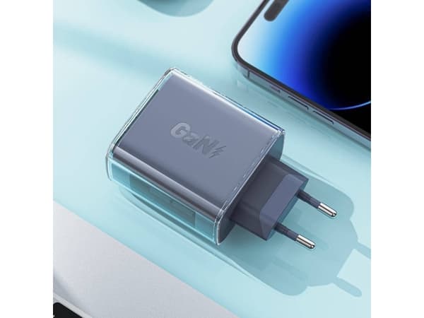Acefast-lader Acefast A45 vegglader, 2x USB-C, 1xUSB-A, 65W PD (grønn)