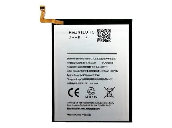 Extra Digital SM170906, Batteri, Samsung, Galaxy Note 10 Lite, Litium-Ion (Li-Ion), 4500 mAh, 3,86 V