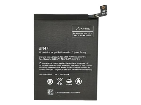 Extra Digital SM220281, Batteri, Xiaomi, Mi A2 Lite, Svart, Litium Polymer (LiPo), 4000 mAh