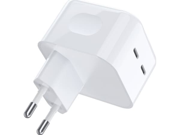 Lader Choetech Vegglader 35W 2xUSB-C PD hvit Vegglader 35W 2xUSB-C PD hvit
