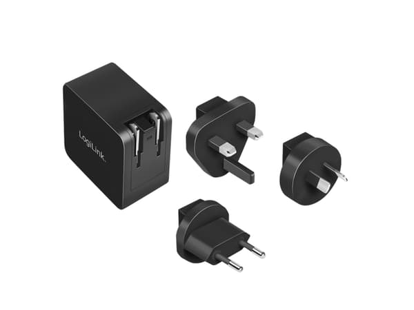 LogiLink PA0302, Innendørs, AC, 20 V, 3,25 A, Sort