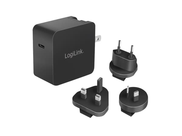 LogiLink PA0302, Innendørs, AC, 20 V, 3,25 A, Sort Sort