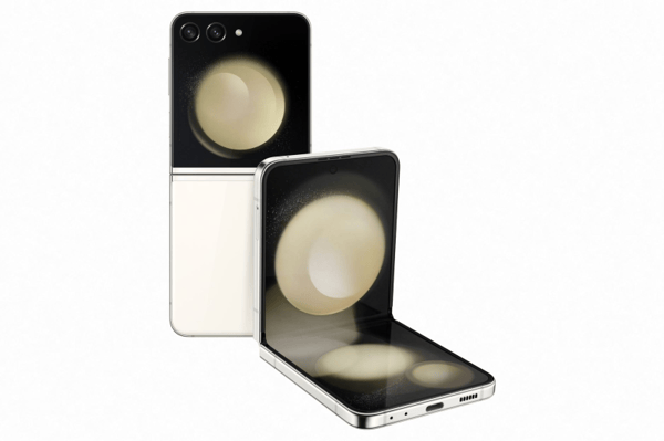 Samsung® | Galaxy Z Flip5 - 5G-älypuhelin - 256 Gt - beige Kerman väri