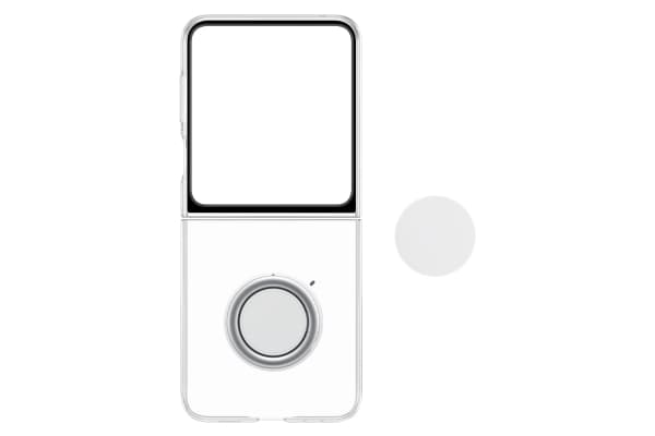 Samsung EF-XF73KKTEGWW, Avattava kotelo, Samsung, Galaxy Z Flip5, 17 cm (6.7"), Läpinäkyvä