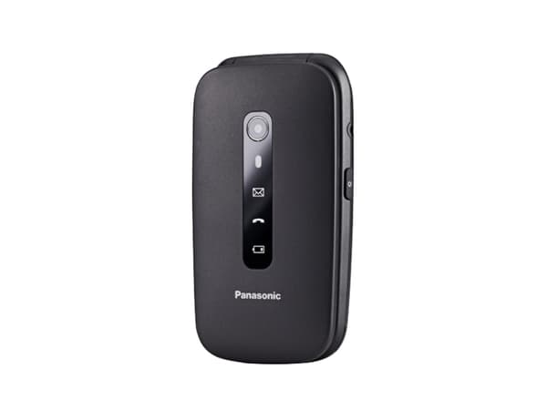 Panasonic KX-TU550 - 4G feature phone - RAM 64 MB - microSD-kortplats - LCD-skärm - 240 x 320 pixlar - bakre kamera 1.2 MP - svart