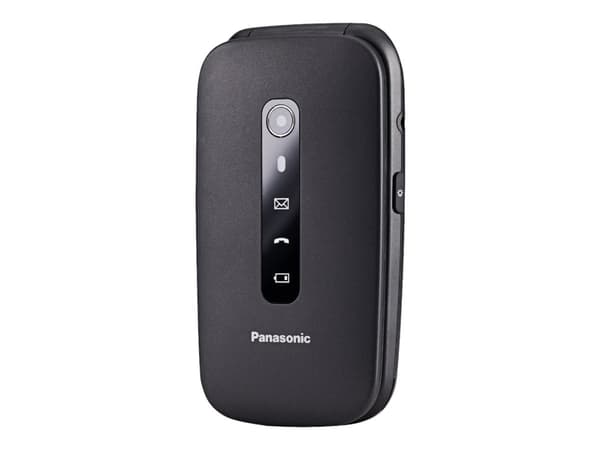 Panasonic KX-TU550 - 4G feature phone - RAM 64 MB - microSD-kortplats - LCD-skärm - 240 x 320 pixlar - bakre kamera 1.2 MP - svart Svart