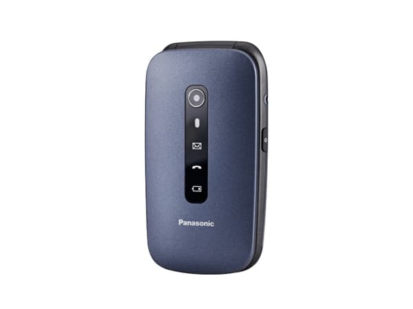 Panasonic KX-TU550 - 4G funksjonstelefon - RAM 64 MB - microSD slot - LCD-display - 240 x 320 piksler - rear camera 1,2 MP - blå