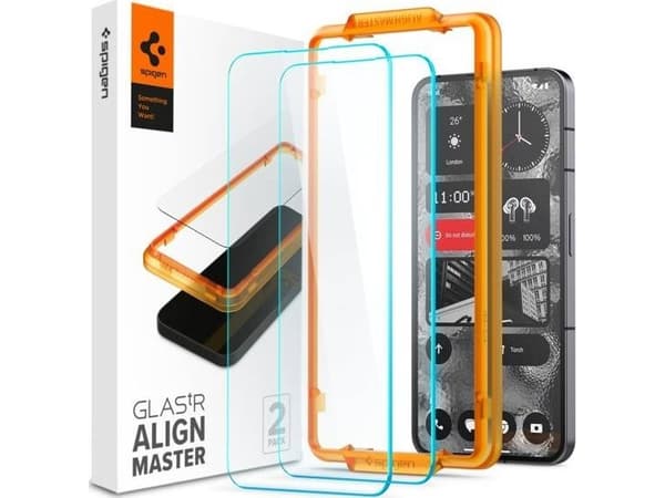 Spigen AGL06981, Nothing, Nothing Phone (2), Dammresistent, Reptålig, Stöttålig, 2 styck