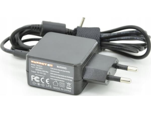 Energy4U-lader Energy4U TA/AC01 12V / 1,5A (3,0x1,0mm) 18W, strømforsyning for Acer Iconia-nettbrett (A100, A200, A500, W3)
