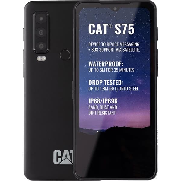 CAT S75 5G Dual-SIM utomhus Android 12.0 6/128 GB - Svart Svart