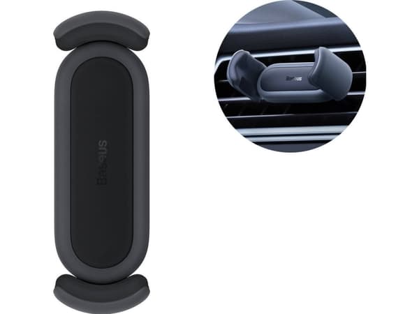 Baseus SUGP000001, Mobiltelefon/smarttelefon, Aktiv holder, Bil, Sort Sort