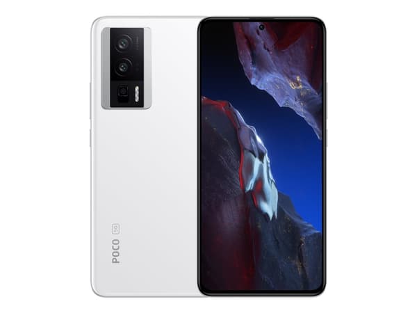Xiaomi POCO F5 Pro - 5G smarttelefon - dobbelt-SIM - RAM 12 GB / Internminne 256 GB - OLED-display - 6.67" - 3200 x 1440 piksler (120 Hz) - 3x bakkam Hvit