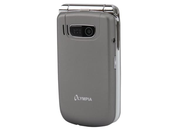 [OUTLET] - OLYMPIA Style - Funktionstelefon - dual-SIM - microSD slot - LCD-skærm - sølv