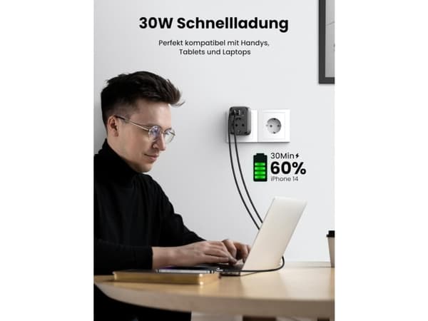 Ugreen Jatkojohto EU UGREEN 90613, 30W