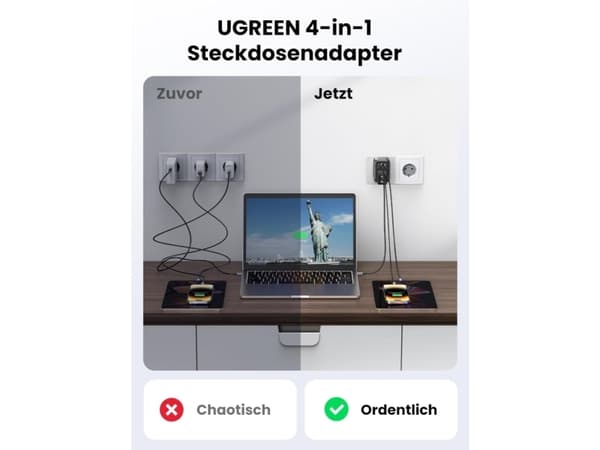 Ugreen Jatkojohto EU UGREEN 90613, 30W
