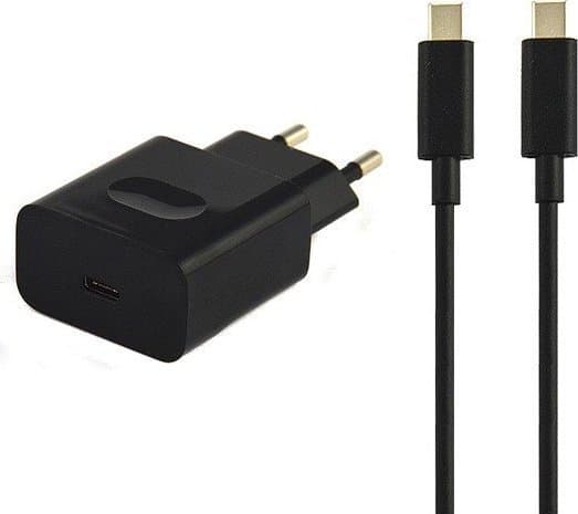 Vega-laddare USB TYPE-C 3A VÄGGLADDARE SVART HUAWEI HW-050300E00 USB-C SNABBLADDARE KABEL 3000mA PD&gt