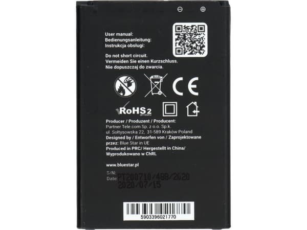 Batteri Partner Tele.com Batteri för LG K8 (2018) 2800 mAh Li-Ion Blue Star PREMIUM