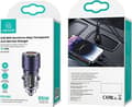 Miniatyrbilde 2 av 5: Usams-lader USAMS C36 billader USB-A+USB-C 95W Fast Charge lilla/lilla (US-CC176)