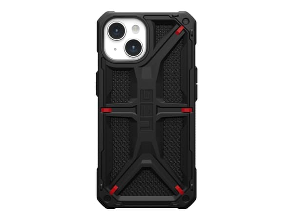 UAG Monarch Kevlar Series tåligt skal för Apple Iphone 15 [6,1 tum] - Monarch Kevlar svart - bakstycke till mobiltelefon - polykarbonat, gummi, DuPon