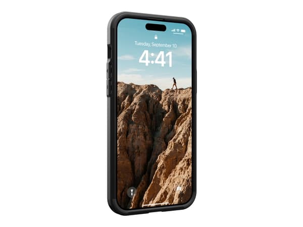Urban Armor Gear 114306114040, Suojus, Apple, iPhone 15 plus, 17 cm (6.7"), Musta