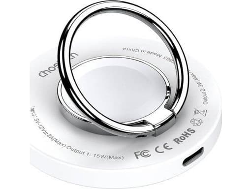 Choetech lader Choetech T603-F 2in1 trådløs induktiv lader, holder (hvit)