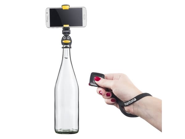 Mantona 21236, Mobiltelefon / smartphone, Active-hållare, Svart, Gul