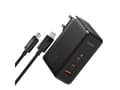 Pikkukuva 5 / 5: Baseus laturi Baseus GaN5 Pro 2xUSB-C + USB seinälaturi, 160W (musta)