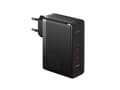 Pikkukuva 1 / 5: Baseus laturi Baseus GaN5 Pro 2xUSB-C + USB seinälaturi, 160W (musta)