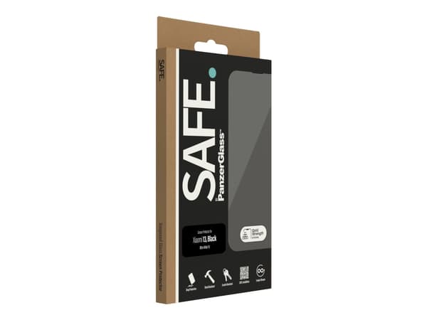 SAFE. by PanzerGlass - Skärmskydd för mobiltelefon - ultrabred passning - glas - ramfärg svart - för Xiaomi 13
