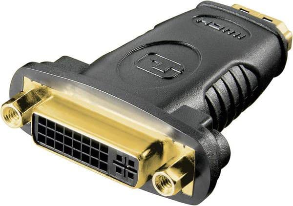 goobay - Video adapter - DVI-I hunn til HDMI hunn