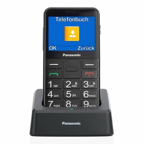 BRUKT Mobiltelefon Panasonic KX-TU155EXBN Svart (Fikset A+)