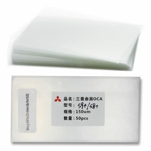 50x Mitsubishi Film Sheet For Samsung Note 8 Note 9 Clear Polarizing Adhesive