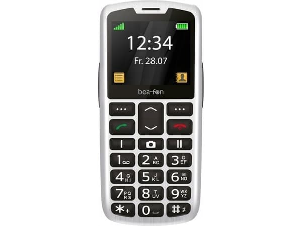 Bea-fon Silver Line SL260 - Funksjonstelefon - microSD slot - LCD-display - 176 x 220 piksler - rear camera 0,3 MP - sølv/svart