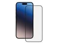Miniatyrbilde 2 av 5: Vivanco 63938, Apple, iPhone 15 Pro, Skittbestandig, Slagbestandig, Ripebestandig, Knusesikker, Sort, Gjennomsiktig, 1 stykker