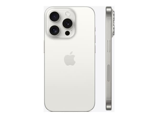 Apple iPhone 15 Pro - 5G smartphone - dual-SIM / Internminne 128 GB - OLED-skärm - 6.1" - 2556 x 1179 pixlar (120 Hz) - 3 st. bakre kameror 48 MP, 12