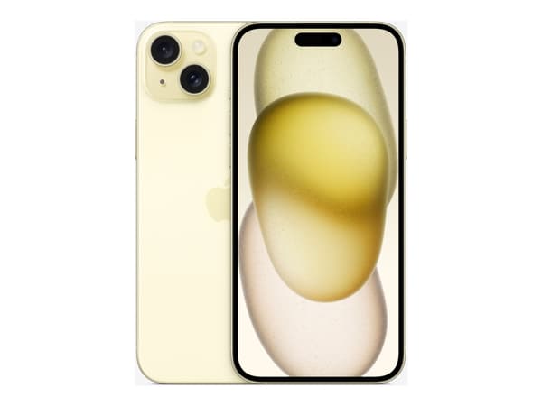 Apple iPhone 15 Plus - 5G smartphone - dual-SIM / Internminne 256 GB - OLED-skärm - 6.7" - 2796 x 1290 pixels - 2 bakre kameror 48 MP, 12 MP - front