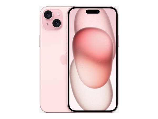 Apple iPhone 15 Plus - 5G smartphone - dual-SIM / Internminne 256 GB - OLED-skärm - 6.7" - 2796 x 1290 pixels - 2 bakre kameror 48 MP, 12 MP - front