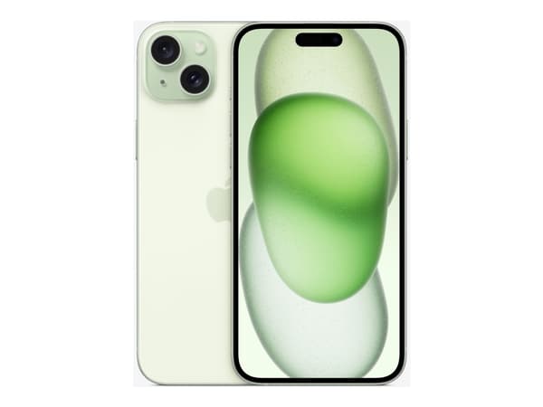 Apple iPhone 15 Plus - 5G smartphone - dobbelt-SIM / Internminne 256 GB - OLED-display - 6.7" - 2796 x 1290 pixels - 2x bakkameraer 48 MP, 12 MP - fr