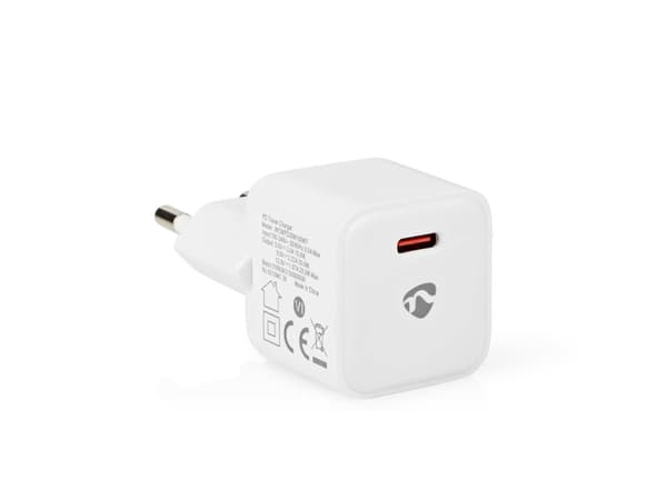 Nedis Mini Wall Charger, Innendørs, AC, 12 V, 0 m, Hvit