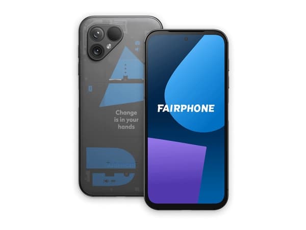 Fairphone 5 - 5G pekskärmsmobil - dual-SIM - RAM 8 GB / Internminne 256 GB - microSD slot - OLED-skärm - 6.46" - 2700 x 1224 pixlar (90 Hz) - 2 bakre Transparent