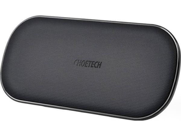 Choetech Lader Choetech T535 Dual Fast trådløs lader (hvit)